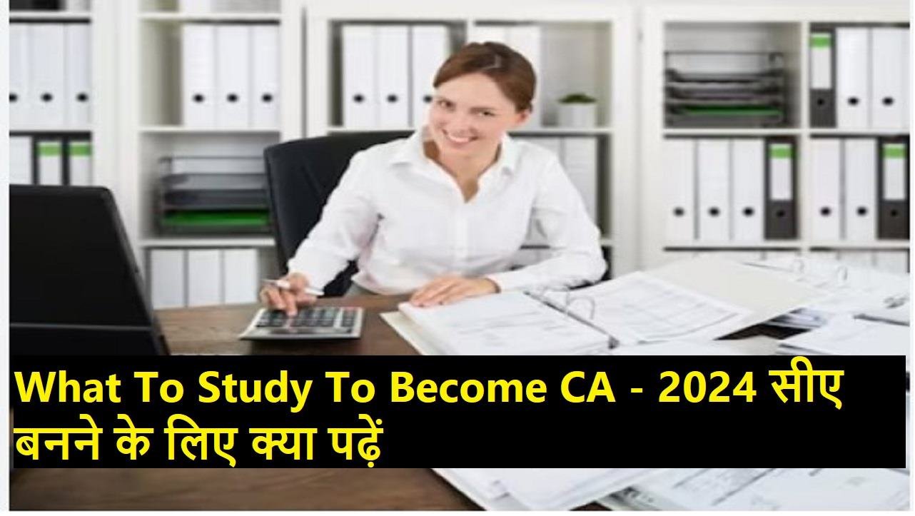 What To Study To Become CA - 2024 सीए बनने के लिए क्या पढ़ें