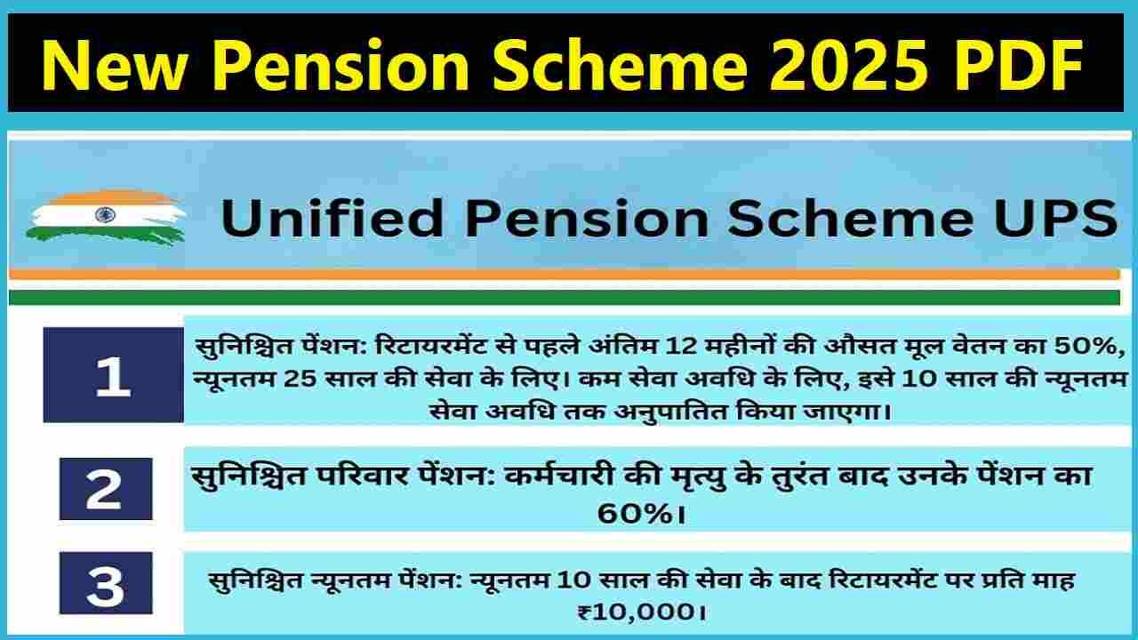 New Pension Scheme 2025 PDF