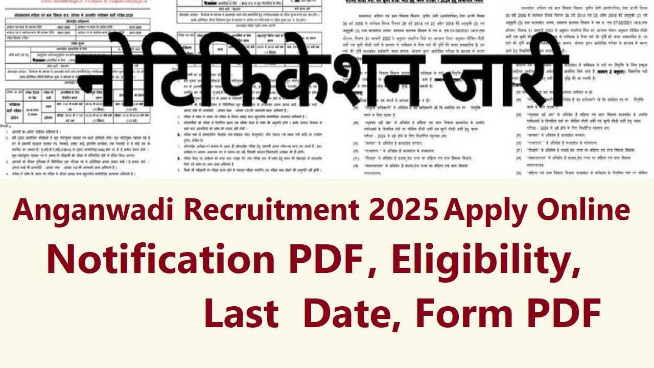 Anganwadi Recruitment Apply Online 2025