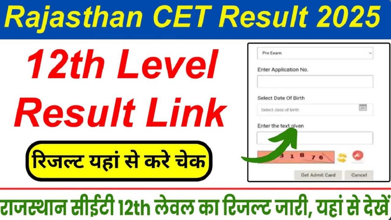 Rajasthan CET Result 2025