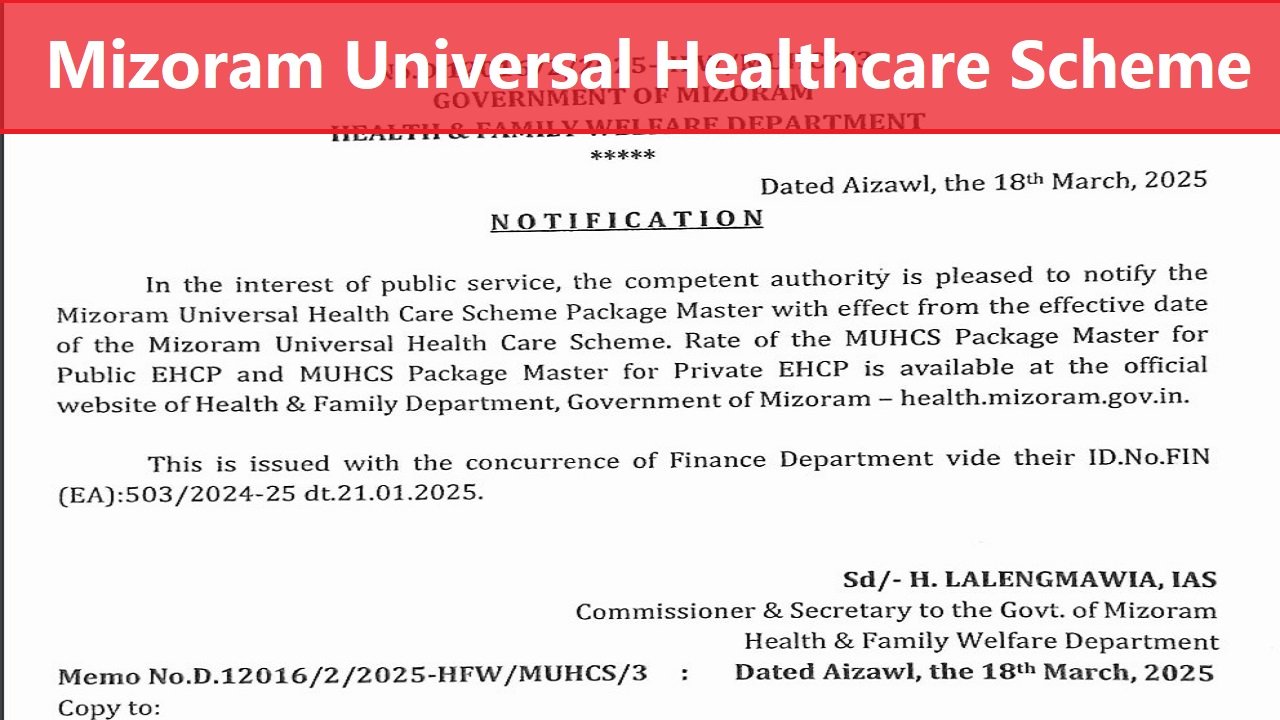 Mizoram Universal Healthcare Scheme