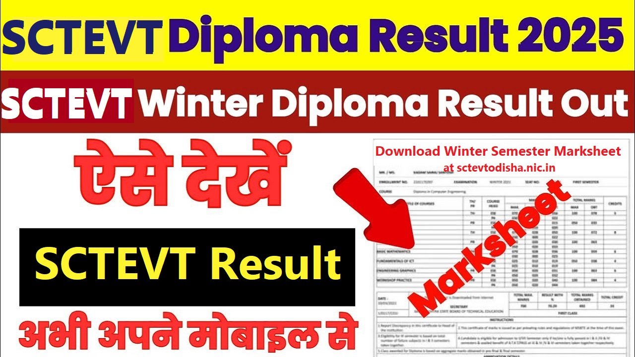 SCTEVT Diploma Result 2025