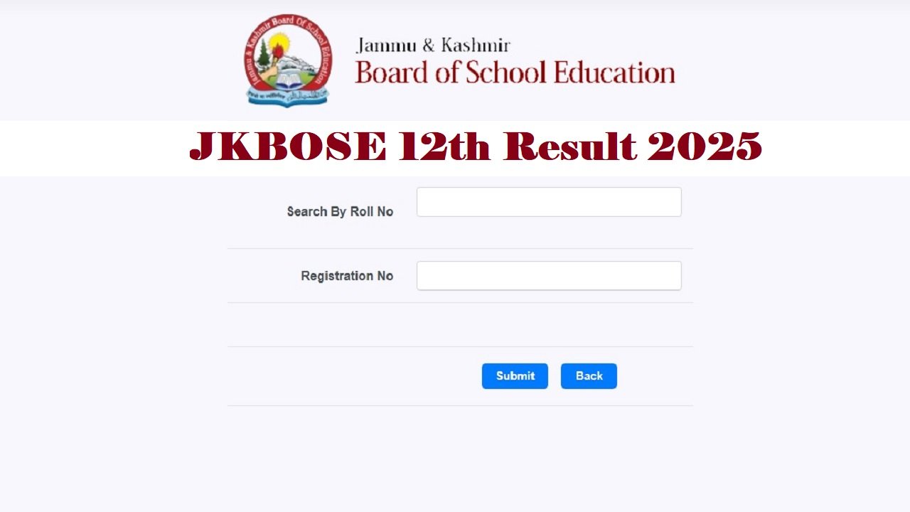 JKBOSE 12th Result 2025 Gazette