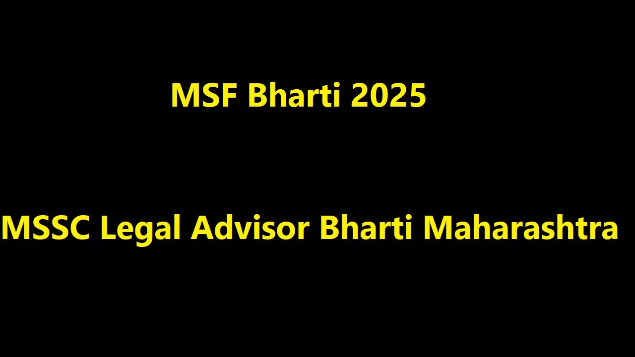 MSF Bharti 2025