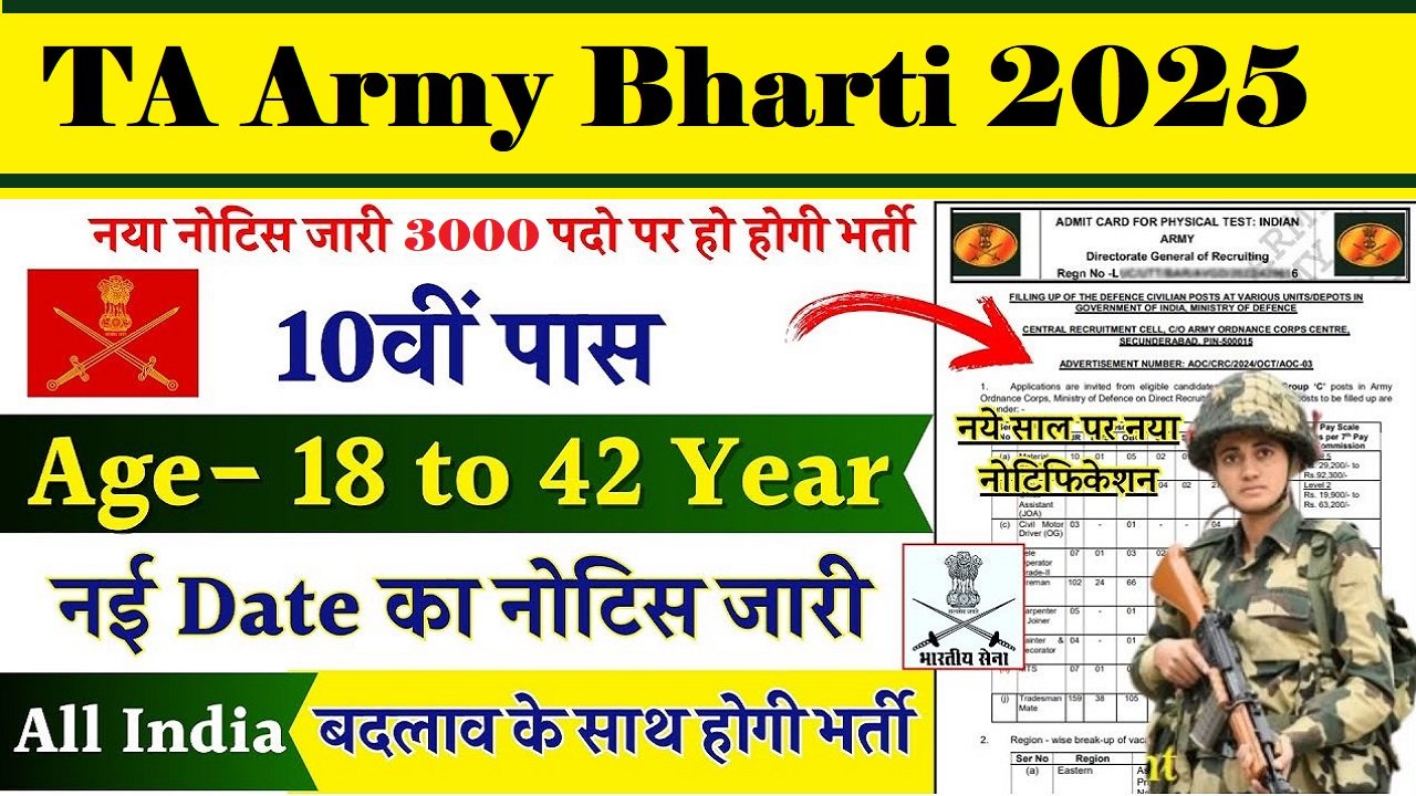 TA Army Bharti