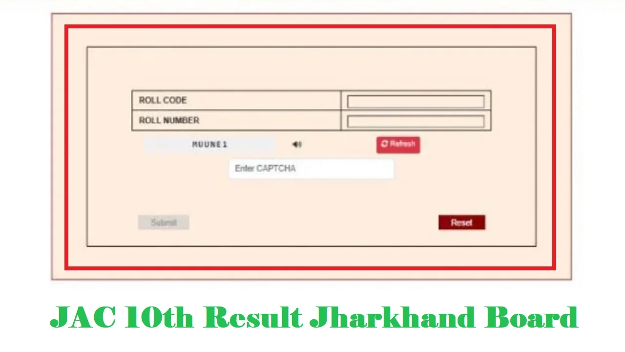 JAC 10th Result Jharkhand Board