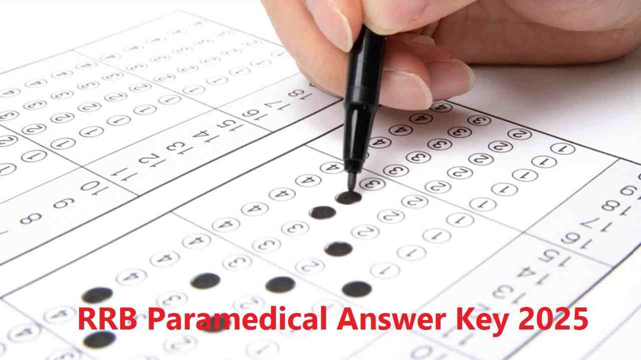 RRB Paramedical Answer Key 2025